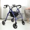 Randy & Travis Machinery Home & Lifestyle Rollator Walker Walking Frame With Wheels Zimmer Mobility Aids Seat Blue