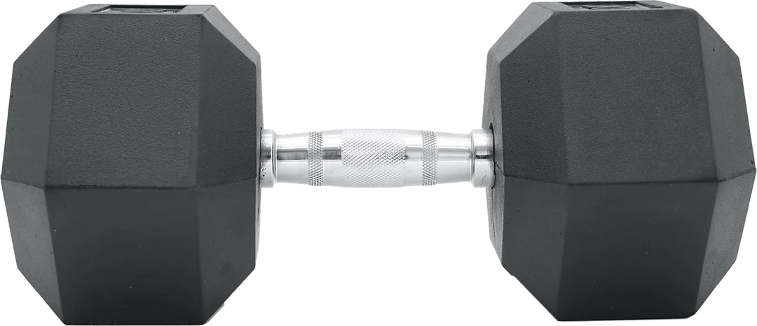 Randy & Travis Machinery Sports & Fitness 20kg Commercial Rubber Hex Dumbbell Gym Weight