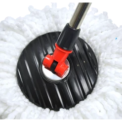 Randy & Travis Machinery Home & Lifestyle Spin Rotating Mop And Bucket Set With Wheels And 4 Microfibre Mop Heads