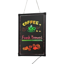 Randy & Travis Machinery 40x60cm LED Drawing Writing Board Remote Controlled Fluorescent Light Up Sensory Play Games & Hobbies