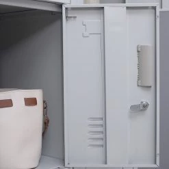 Salvatore Angelotti Grey 12-Door Locker For Office Gym Shed School Home Storage - Padlock-operated