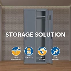 Salvatore Angelotti Furniture One-Door Office Gym Shed Storage Locker