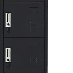 Salvatore Angelotti Furniture Six-Door Office Gym Shed Storage Lockers - Black