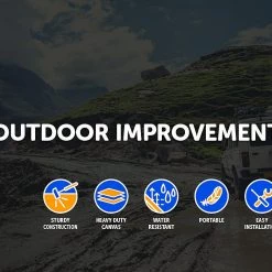 Bariloche Outdoor & Leisure 458 Litre Large Car Cargo Travel Rain Proof Roof Top Bag Storage Carrier Box