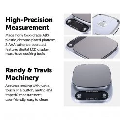Randy & Travis Machinery Kitchen Scale Digital Postal LCD Electronic Weight Scales Food Shop 10kg/1g