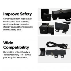 Randy & Travis Machinery Electric Lock For Swing Gate DIY & Renovation