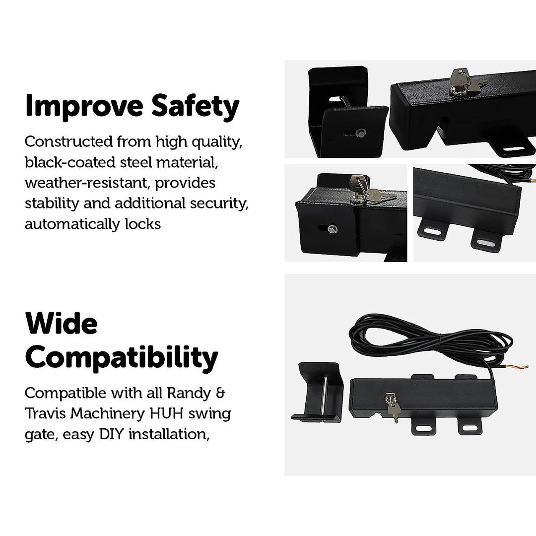 Randy & Travis Machinery Electric Lock For Swing Gate DIY & Renovation