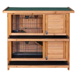 Randy & Travis Machinery Large Rabbit Hutch With BASE Chicken Coop 2 Storey Guinea Pig Pet Cage House Home & Lifestyle