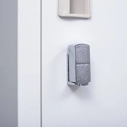 Salvatore Angelotti Grey 2-Door Locker For Office Gym Shed School Home Storage - Padlock-operated Furniture