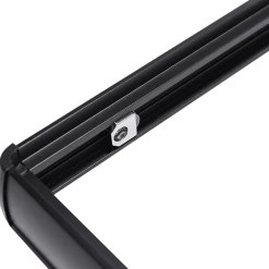 Della Francesca 1200 X 1200mm Sliding Door Nano Safety Glass Shower Screen In Black