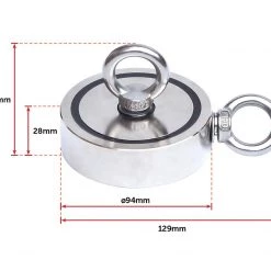 FactoryFast.com.au Games & Hobbies 700Kg Salvage Strong Recovery Magnet Neodymium Hook Treasure Hunting Fishing