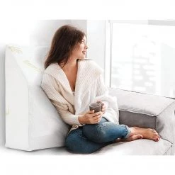 Randy & Travis Machinery Home & Lifestyle Wedge Elevation Pillow Cool Gel Memory Foam Leg Raiser Support Cushion