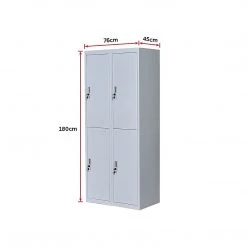 Salvatore Angelotti Furniture Four-Door Office Gym Shed Storage Locker