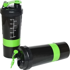 Randy & Travis Machinery 2x Protein Gym Shaker Premium 3 In 1 Smart Style Blender Mixer Cup Bottle Spider