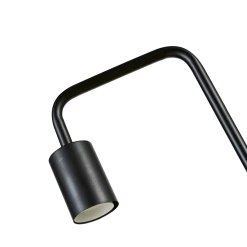 FactoryFast.com.au Home & Lifestyle Modern All Black Table Lamp Desk Light Timber Base Bedside Bedroom