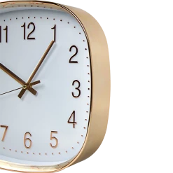 Randy & Travis Machinery Modern Wall Clock Silent Non-Ticking Quartz Battery Operated Gold
