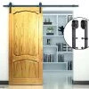Randy & Travis Machinery Black Sliding Barn Door Hardware 2M DIY & Renovation