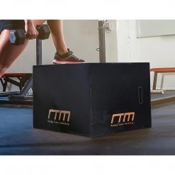 Randy & Travis Machinery Sports & Fitness 3 IN 1 Black Wood Plyo Games Plyometric Jump Box