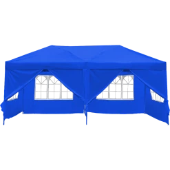 Bariloche Outdoor & Leisure 3x6m Gazebo Outdoor Marquee Tent Canopy Blue