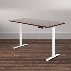 Furniture Palermo Standing Desk Sit Stand Height Adjustable Motorised 160cm Table Dual Motor