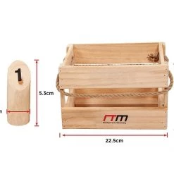 Randy & Travis Machinery Number Toss Wooden Set Outdoor Games With Carry Case Games & Hobbies