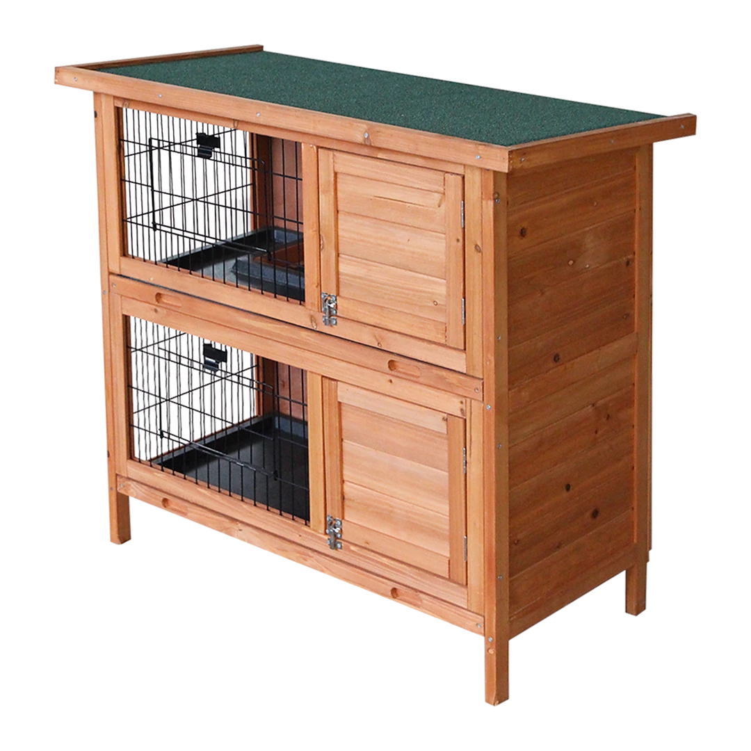 Randy & Travis Machinery Large Rabbit Hutch With BASE Chicken Coop 2 Storey Guinea Pig Pet Cage House Home & Lifestyle
