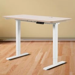 Palermo Standing Desk Sit Stand Height Adjustable Motorised 120cm Table Dual Motor Furniture