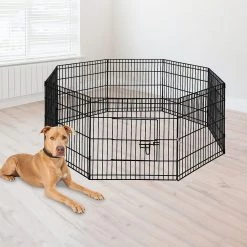 Randy & Travis Machinery 24" 8 Panel Pet Dog Playpen Puppy Exercise Cage Enclosure Fence Play Pen Home & Lifestyle