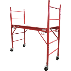 Randy & Travis Machinery Red Mobile Safety High Scaffold / Ladder Tool - 450kg DIY & Renovation