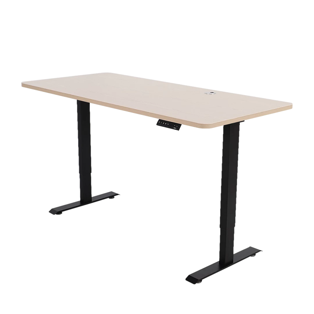 Furniture Palermo Standing Desk Sit Stand Height Adjustable Motorised 160cm Table Dual Motor