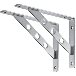 Randy & Travis Machinery Furniture L Bracket Heavy Duty Stainless Steel Solid Shelf Support Corner Brace 2-Pack