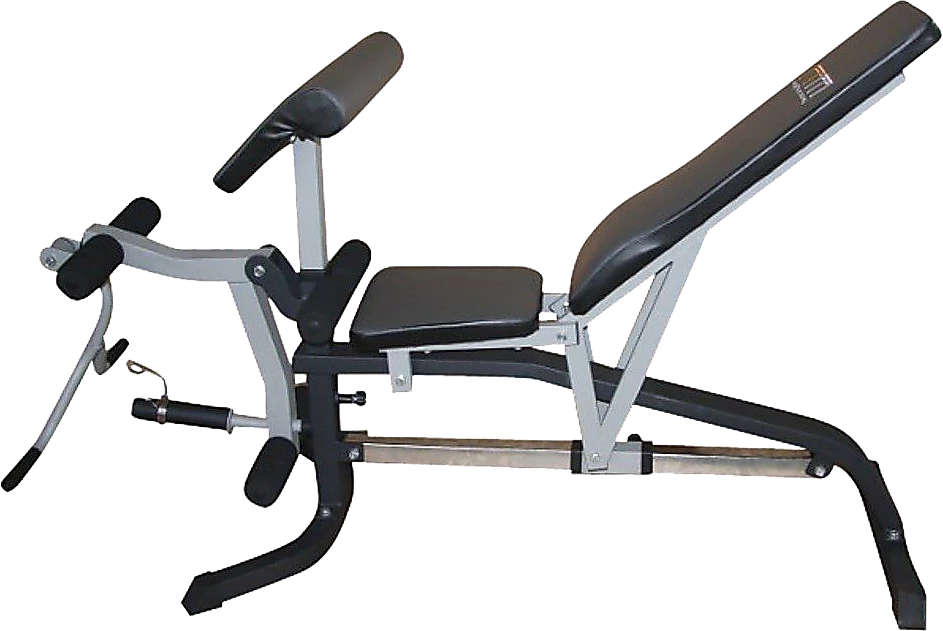 Randy & Travis Machinery FID Flat Incline Decline Bench Press W/ Leg Extension Sports & Fitness