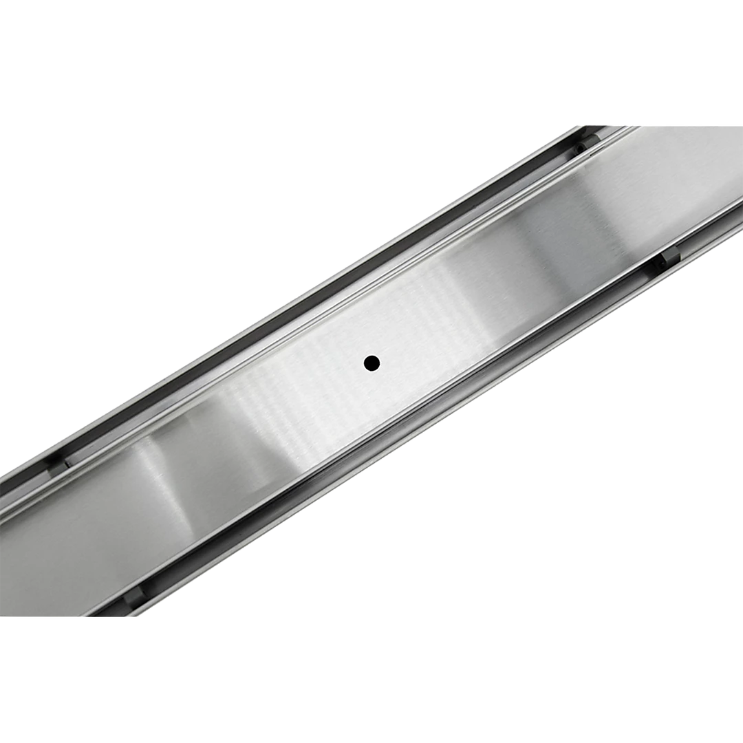 Della Francesca DIY & Renovation 80cm Tile Insert Stainless Steel Grate Drain W/Centre Outlet Floor Waste
