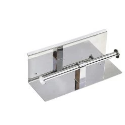 Della Francesca Stainless Steel Double Toilet Paper Holder Towel Roll Tissue Rack Storage Shelf DIY & Renovation