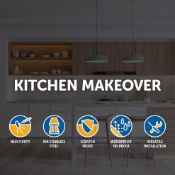 Brienz 835x505mm Handmade 1.5mm Stainless Steel Sink With Square Waste DIY & Renovation