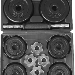 Randy & Travis Machinery 20kg Black Dumbbell Set With Carrying Case