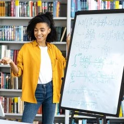 Randy & Travis Machinery 60 X 90cm Magnetic Writing Whiteboard Dry Erase W/ Height Adjustable Tripod Stand Furniture