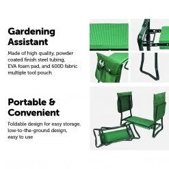 FactoryFast.com.au Garden Seat Folding Kneeler Bench Kneeling Soft Eva Pad Home & Lifestyle