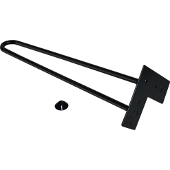 Randy & Travis Machinery Furniture Set Of 4 Industrial 12mm Steel Retro Hairpin Table Legs - 45cm Leg