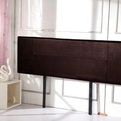 Palermo Furniture King Brown PU Leather Bed Headboard Bedhead