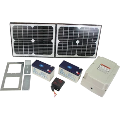 Randy & Travis Machinery 1000KG 20W Solar Double Swing Auto Motor Remote Gate Opener DIY & Renovation