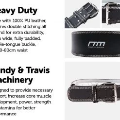 Randy & Travis Machinery Weight Lifting Belt Pro Training - Small Sports & Fitness