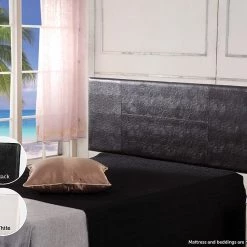 Palermo Furniture Queen Brown PU Leather Bed Headboard Bedhead