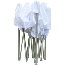 Randy & Travis Machinery 3x3m Popup Gazebo Party Tent Marquee White Outdoor & Leisure