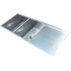 Brienz DIY & Renovation 1160x460mm Handmade Stainless Steel Sink With Waste And Drain Plug - Undermount/Topmount