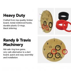 FactoryFast.com.au Ring Toss Game Family Indoor Outdoor Hoop Party Games & Hobbies