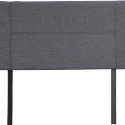Palermo Double Grey Linen Fabric Bed Headboard Bedhead