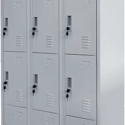 Salvatore Angelotti Furniture Twelve-Door Office Gym Shed Storage Locker