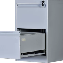 Salvatore Angelotti 2-Drawer Shelf Office Gym Filing Storage Locker Cabinet - Grey Furniture