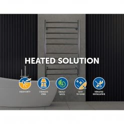 Della Francesca DIY & Renovation Electric Heated Bathroom Towel Rack / Rails -100w